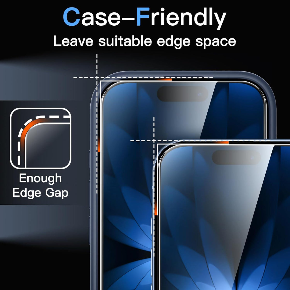 Screen Protector for Iphone 17 6.3-Inch, Tempered Glass Film with Easy Installation Tool, 9H Hardness, Case-Friendly, 3-Pack