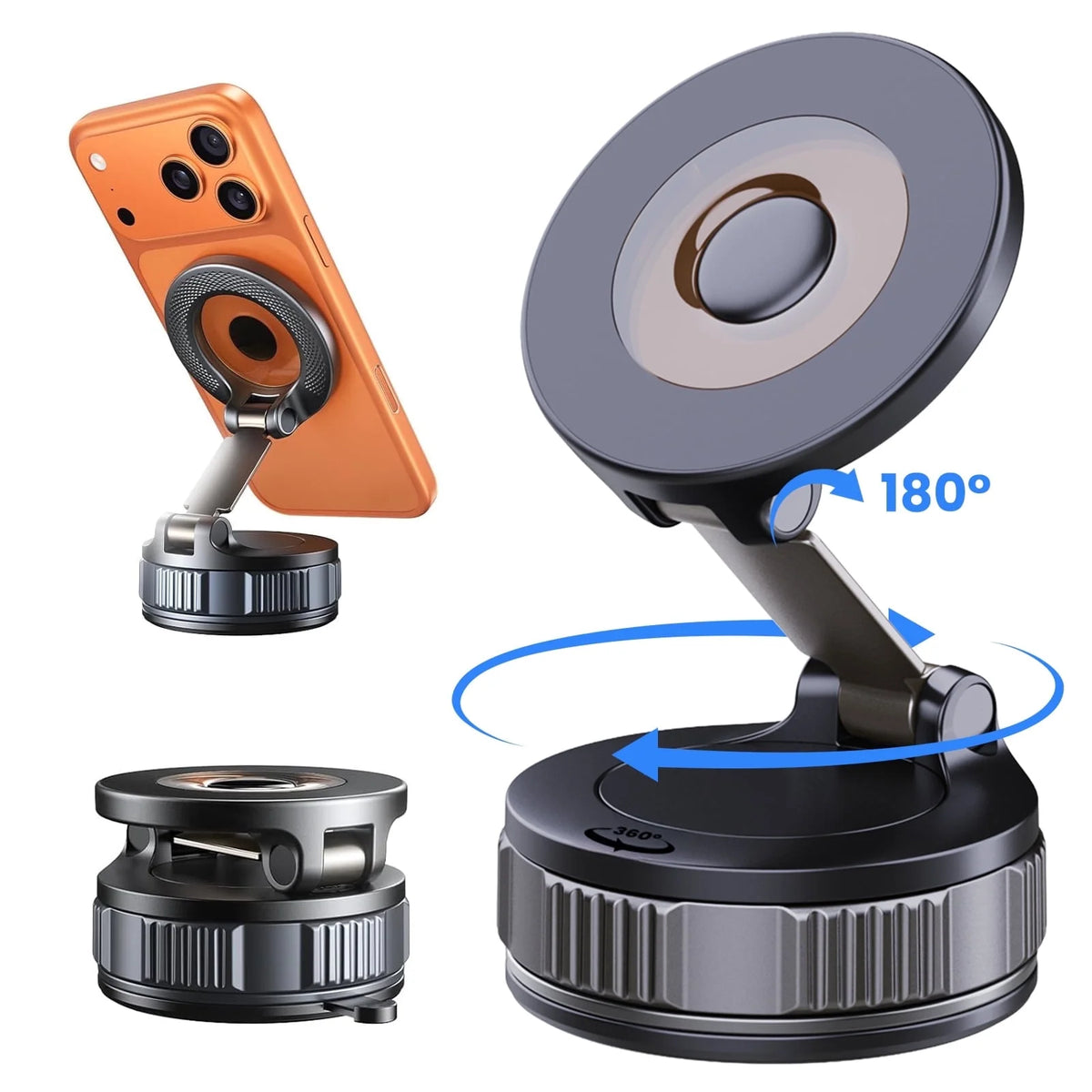 Phone Holders for Your Car - Mag-Safe Car Mount - 360° Adjustable Phone Mount for Your Car Compatible for Iphone 17 Pro Max 16 15 14 13 12 Air Plus, Car Essentials Accessories