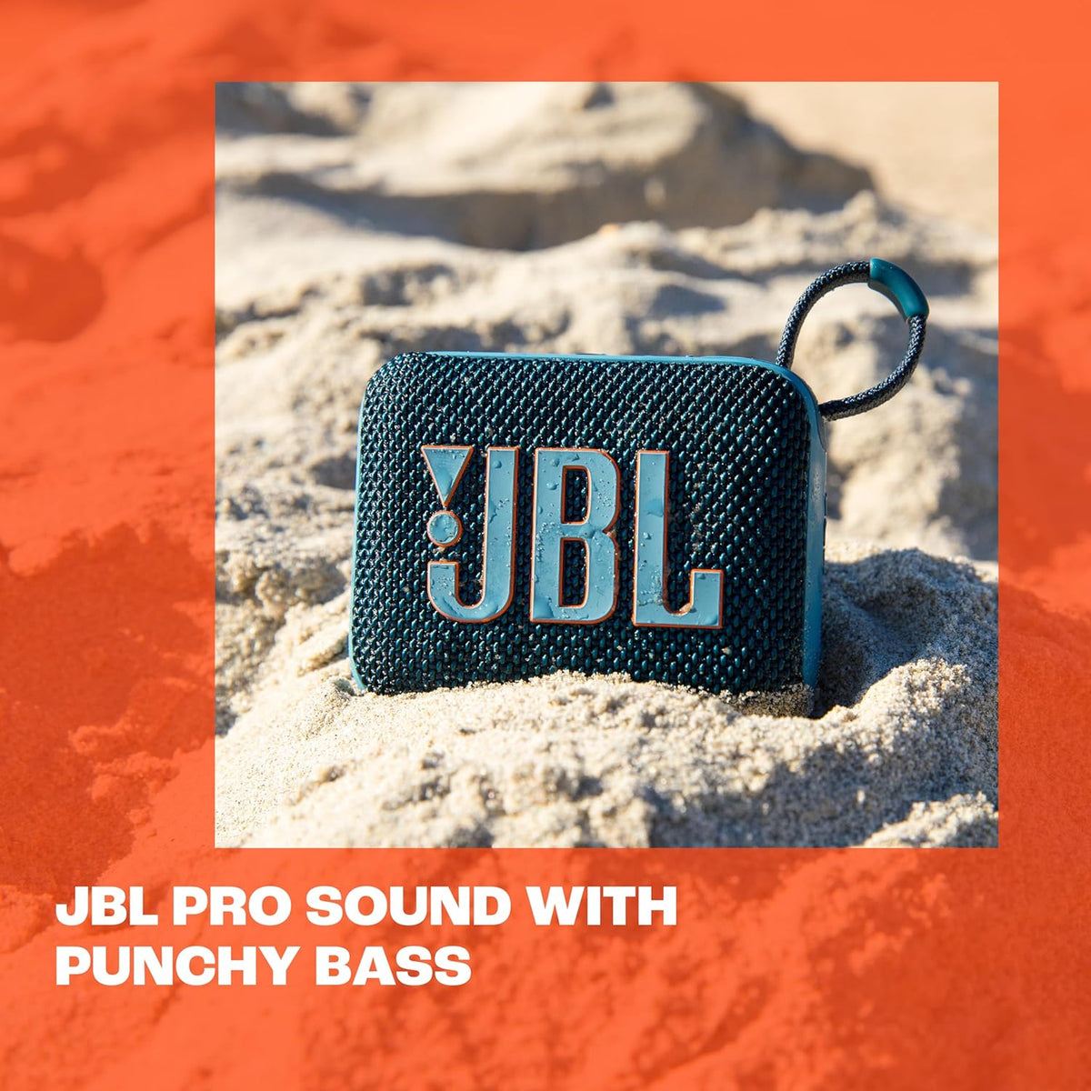 Go 4 - Ultra-Portable, Waterproof and Dustproof Bluetooth Speaker, 7-Hour Built-In Battery, Made in Part with Recycled Materials (Black)