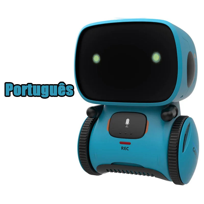 Toy Robot Intelligent Robots Russian & English & Spanish Version Voice & Touch Control Toys Interactive Educational RC Robot