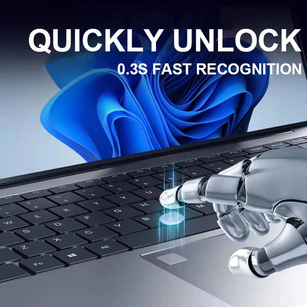 15.6" Core I7 8550U Portable Laptops Windows 11 32GB 2TB Fingerprint Unlock Backlit Keyboard Gamer Study Office Notebook