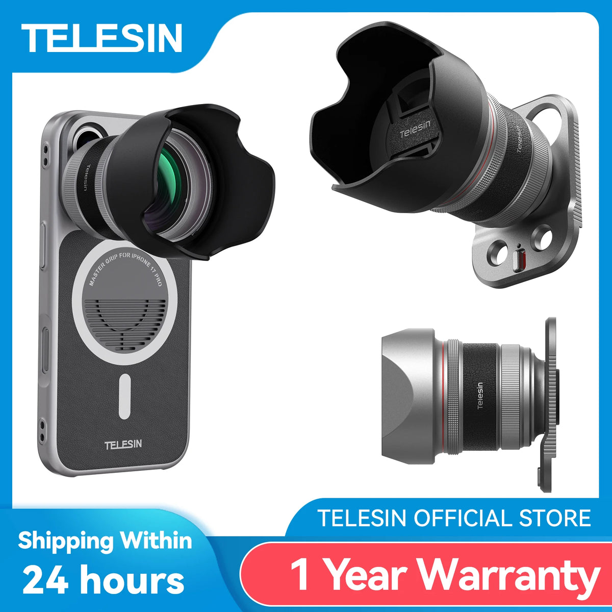 HD 105Mm Authentic Portraits Telephoto Phone Camera Optics 2X Zoom Telephoto Lens Telephoto for Iphone 17 Pro Promax
