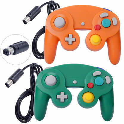 2 Pack Wired NGC Controller Gamepad for Nintendo Gamecube GC &amp; Wii U Console USA