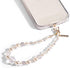 Phone Charm with Beaded Pearls and Crystals - Detachable anti Theft Strap - Hands-Free Iphone Wrist Strap for Women - Phone Chain Wristlet for Galaxy, Pixel and More - Crystal Pearl