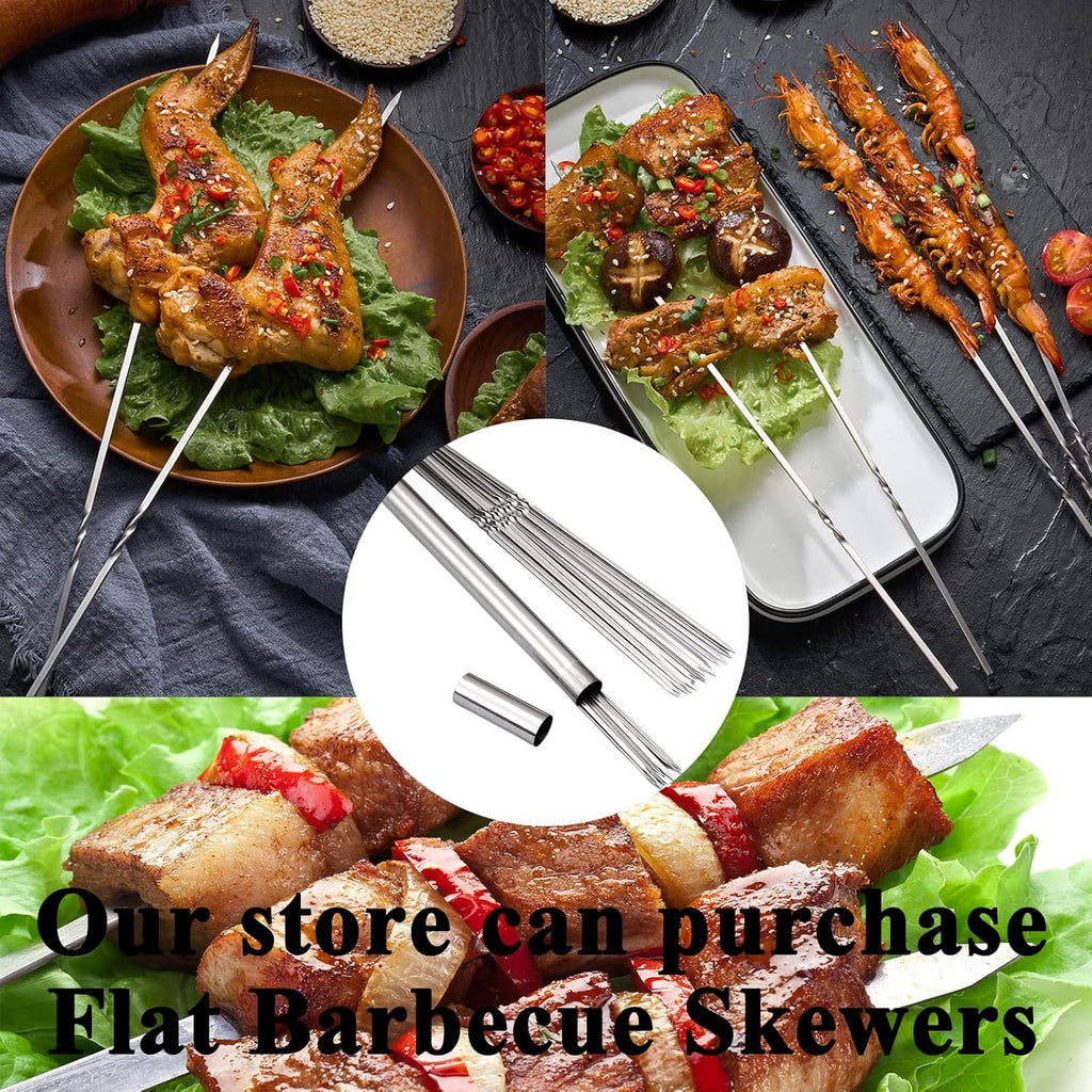 Charcoal Grills Commercial Quality Portable Multiple Size Hibachi BBQ Lamb Skewer Detachable‌ Camping Barbecue Grill for Garden Backyard Party Picnic Outdoor Cooking Use(31.6X7.1X5.1 Inch)