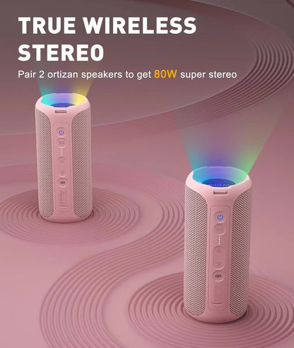 X8 Pro, Waterproof Portable Bluetooth Speaker, RGB Lights, Premium Sound Quality