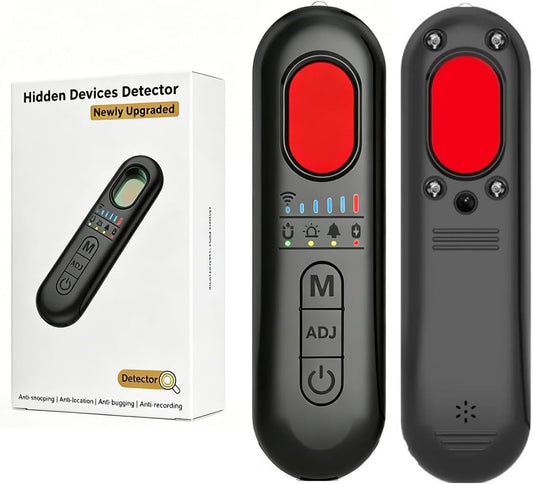 Hidden Camera Detectors, anti Spy Bug Detector, 2026 RF GPS Tracker Privacy Finder Detector, Signal Audio Listening Scanner Mini Design Device for Hotels, Travelers, Office, Car, Home