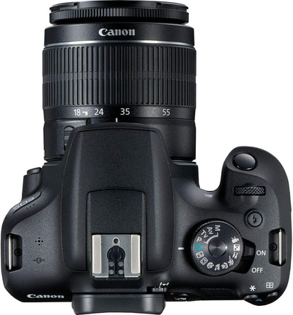 EOS 2000D (Rebel T7) DSLR Camera with EF-S 18-55Mm F/3.5-5.6 DC III Lens &amp; Deluxe Accessory Bundle – Includes: 2X Sandisk Ultra 32GB SDHC Memory Card, Extended Life Battery, Carrying Case &amp; MORE