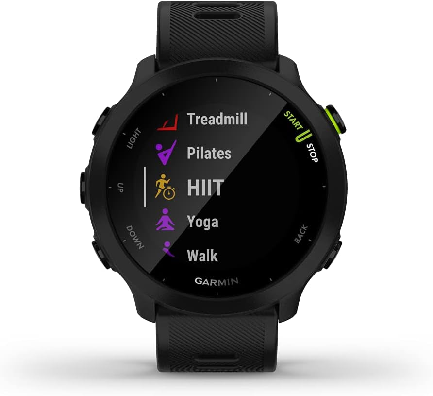 Forerunner 55, GPS Running Watch with Daily Suggested Workouts, up to 2 Weeks of Battery Life, Black