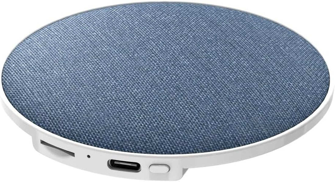 Bluetooth Pillow Speaker for Sleep Aid, under Pillow Audio Disc with White Noise, Type-C Charging, 200Mah Battery, Bluetooth 5.4, TF Card Support, 92Mm