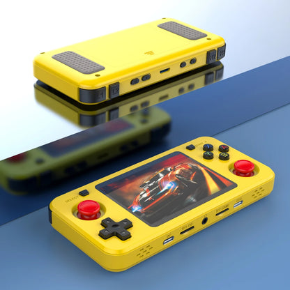 Green R36H Retro Video Game Console 3.5‘’ IPS Screen RK3326 3000 Mah Open Linux System Portable Player 64GB 128GB