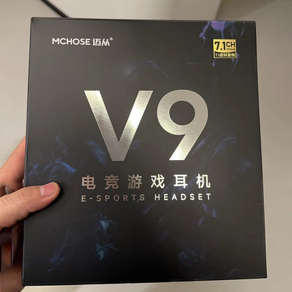 Newly Upgraded  V9 Pro Over-Ear Gaming Headset with Four-Mode Connectivity Long Battery Life for Gaming and Entertainment