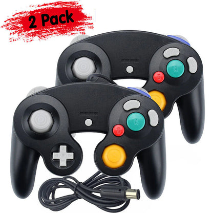 2 Pack Wired NGC Controller Gamepad for Nintendo Gamecube GC &amp; Wii U Console USA