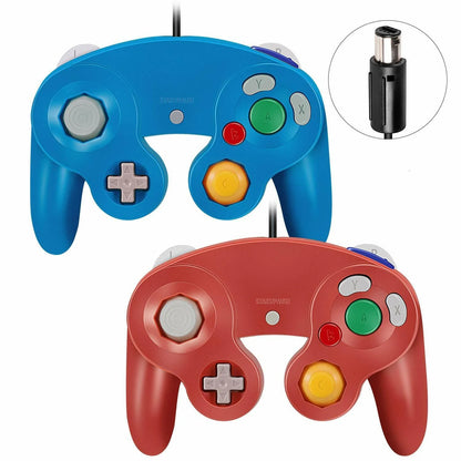 2 Pack Wired NGC Controller Gamepad for Nintendo Gamecube GC &amp; Wii U Console USA