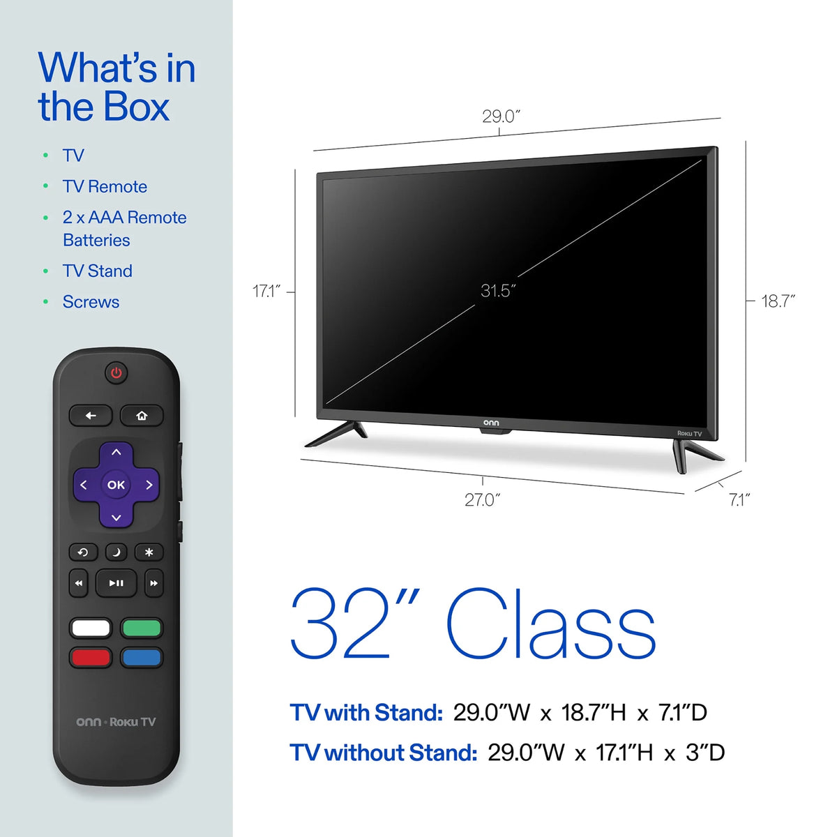 (Open Box)  32" Class HD (720P) Smart LED TV (100012589)