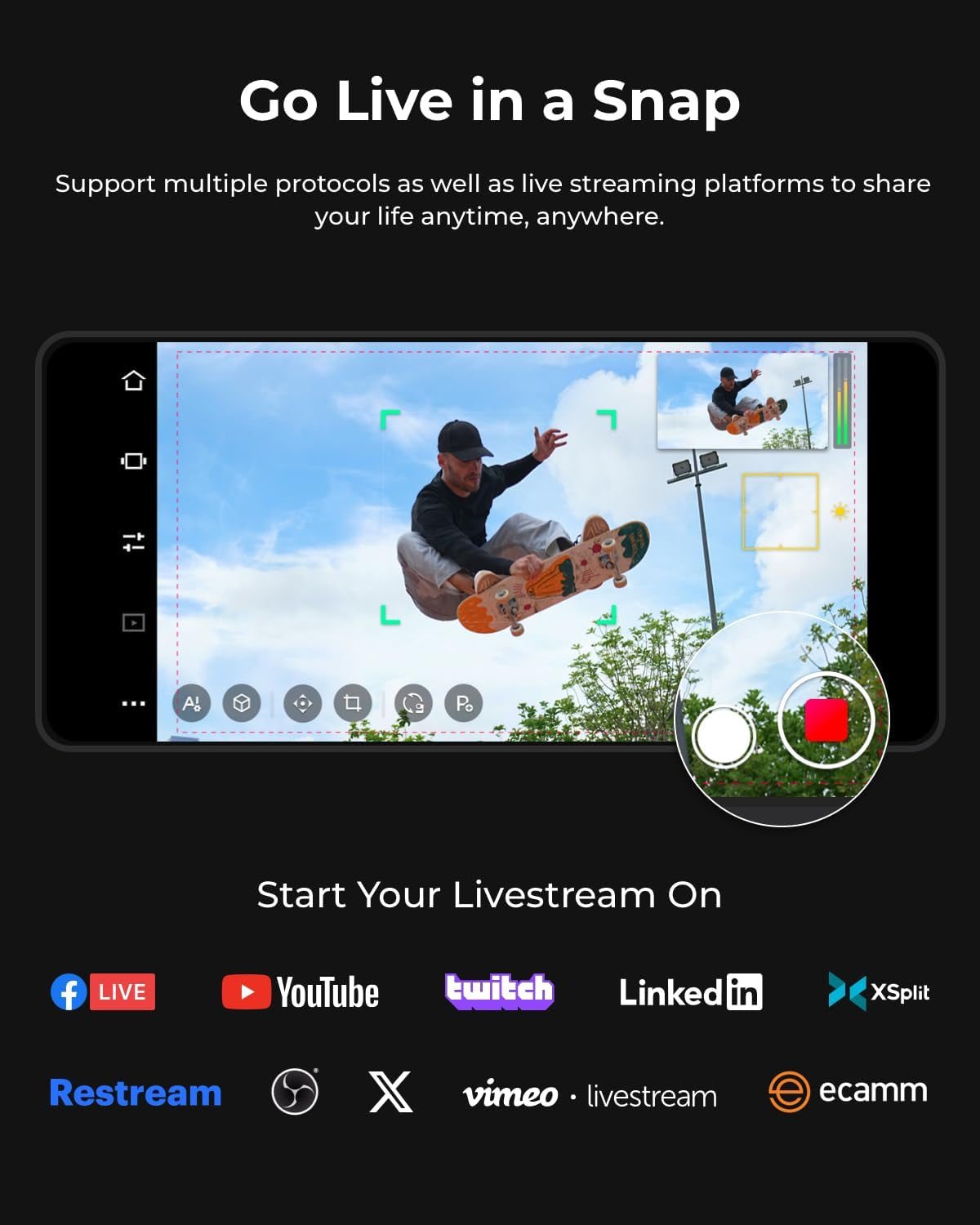 Tail Air Streaming Camera 4K, AI Tracking PTZ Camera with NDI Support, Intelligent APP, Gesture Control, Hdmi/Usb-C/Wifi Video Camera for Streaming, Youtube, Church, Worship, Sports, Etc.