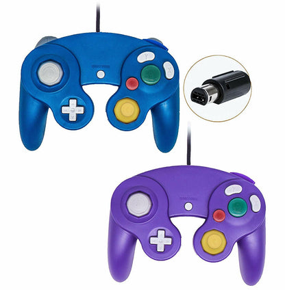 2 Pack Wired NGC Controller Gamepad for Nintendo Gamecube GC &amp; Wii U Console USA