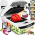 Pro Original - Vegetable Chopper & Mandoline Slicer - 8 Blades | Onion, Salad & Veggie Dicer - Julienne Cutter & Grater - Kitchen Gadgets & Gifts - Home Essentials (8-In-1, White)
