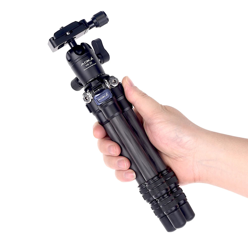 CMP163C 496G Max Loading 3Kgs Lightweight Table Mobile DSLR Carbon Fiber Mini Tripod for Camera Phone