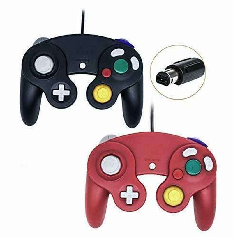 2 Pack Wired NGC Controller Gamepad for Nintendo Gamecube GC &amp; Wii U Console USA