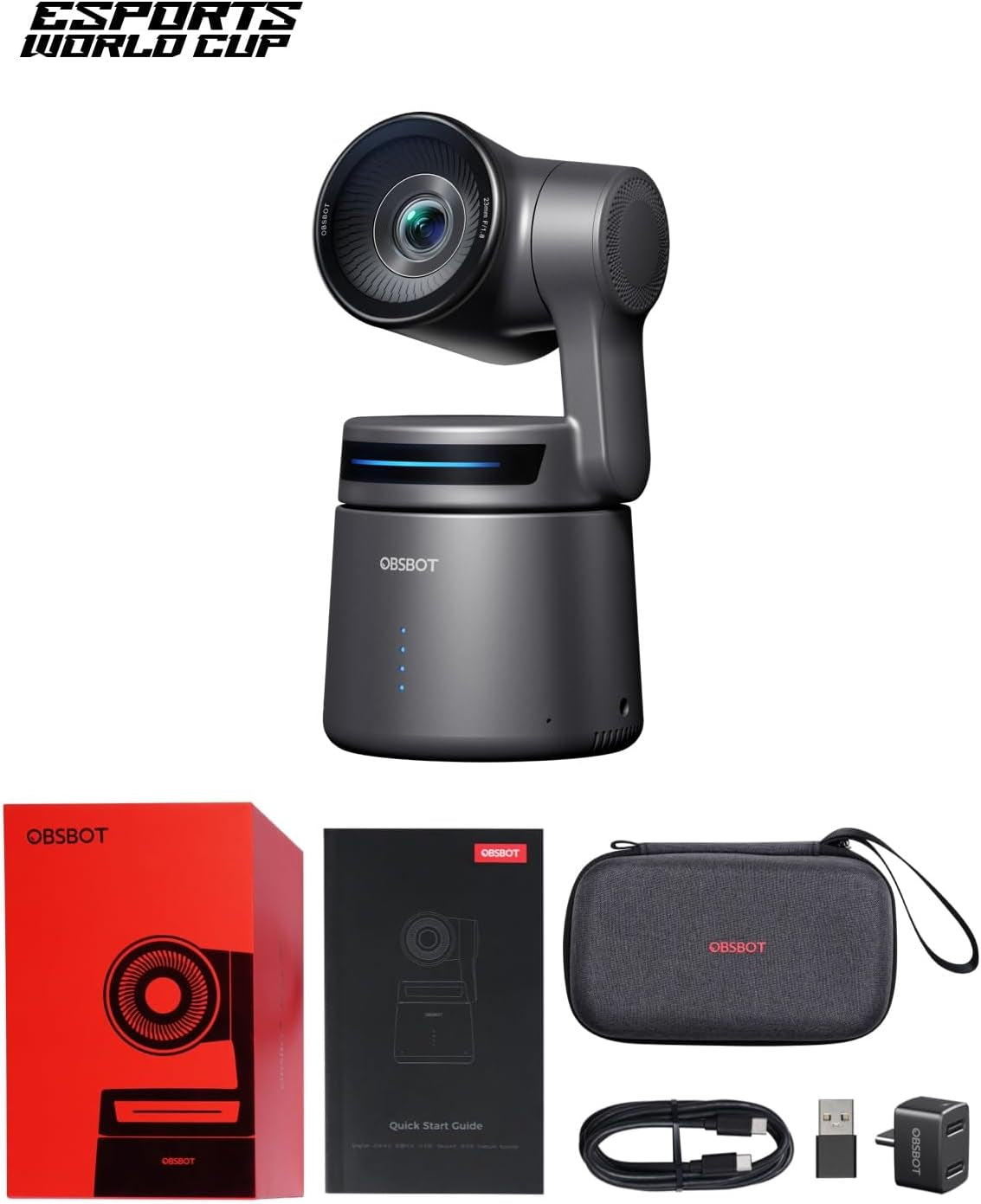 Tail Air Streaming Camera 4K, AI Tracking PTZ Camera with NDI Support, Intelligent APP, Gesture Control, Hdmi/Usb-C/Wifi Video Camera for Streaming, Youtube, Church, Worship, Sports, Etc.