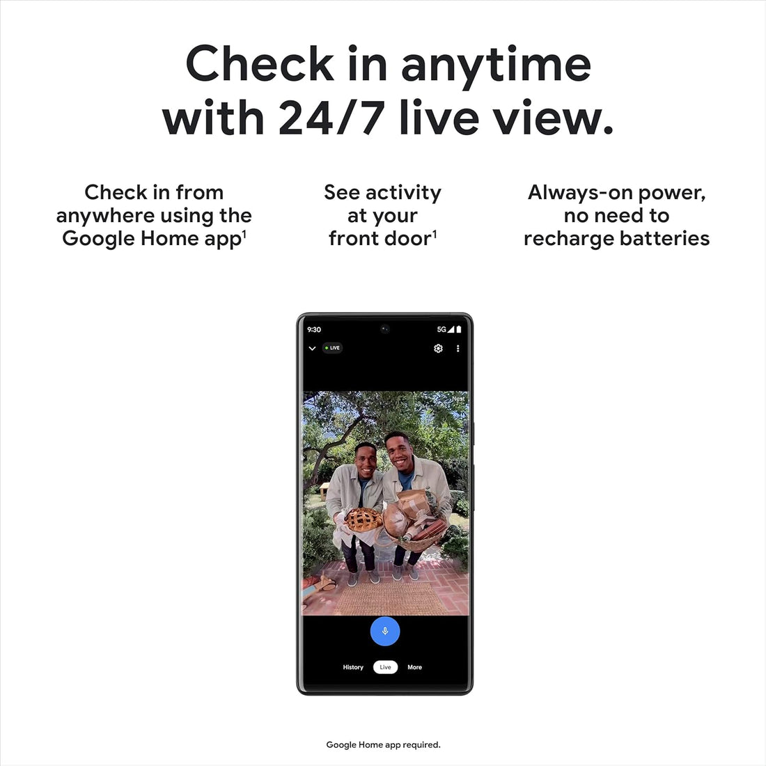 Nest Doorbell (Wired, 2Nd Gen) - Wired Video Doorbell Camera - Doorbell Security Camera - Snow