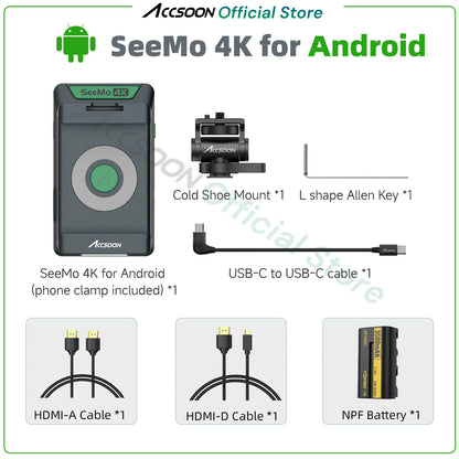 Seemo 4K HDMI to USB-C Video Transmission Conversion Recording for Iphone Ipad Charging RTMP Live Streaming