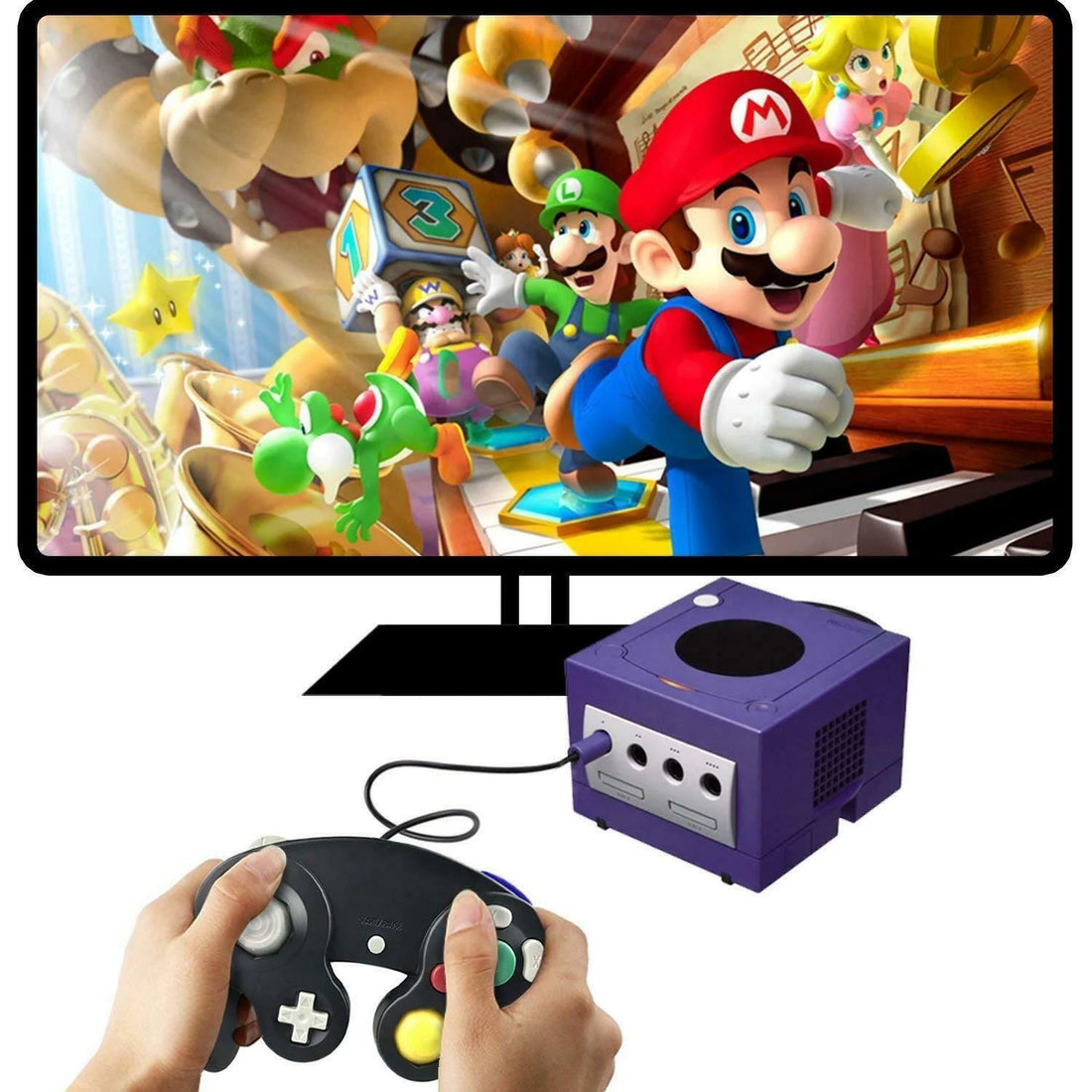 2 Pack Wired NGC Controller Gamepad for Nintendo Gamecube GC &amp; Wii U Console USA