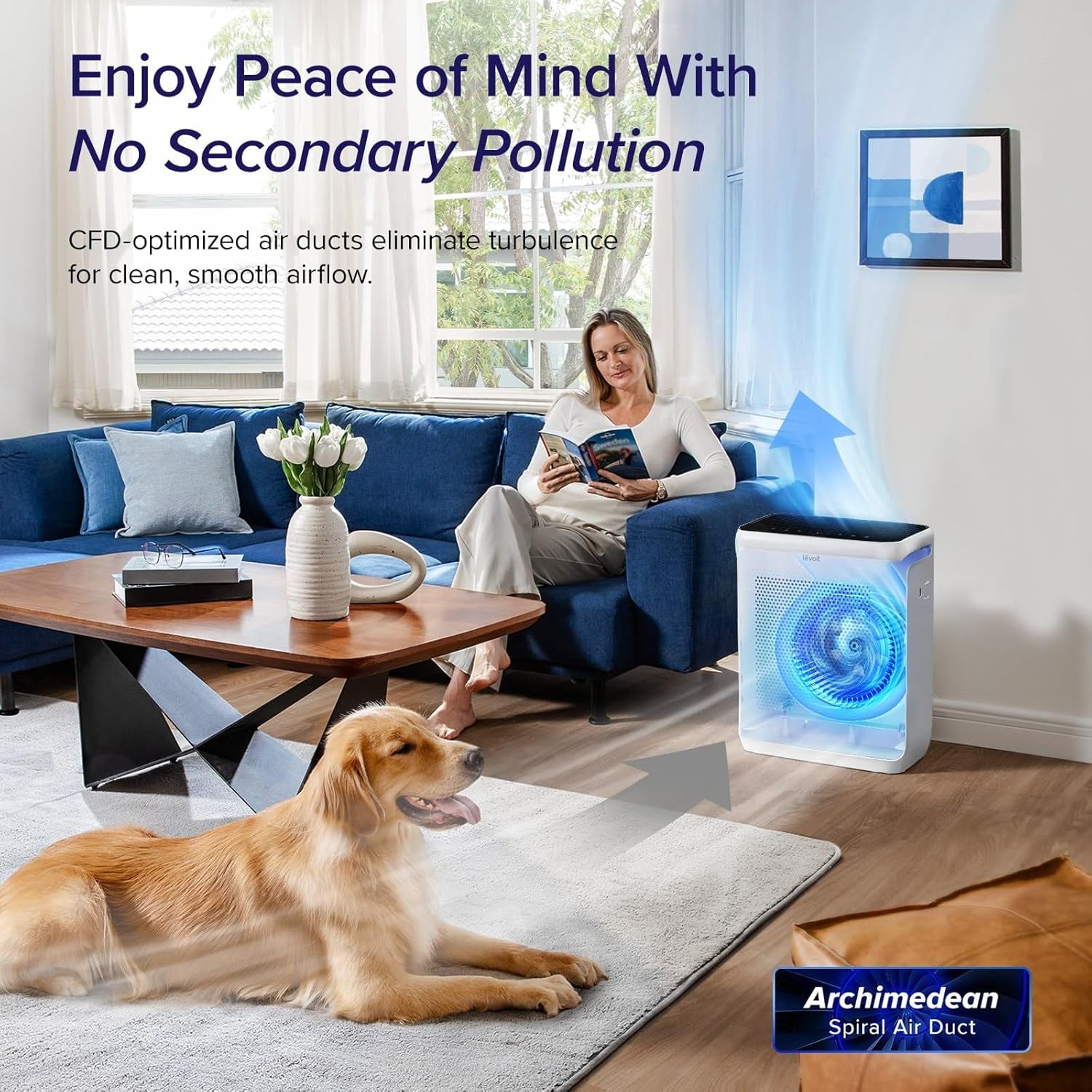 Air Purifiers for Large Room Home up to 1875 Ft² with Washable Filter, AHAM VERIFIED, Smart Control, HEPA Sleep Mode, Auto Mode, Removes Allergies, Pet Hairs, Smoke, Dust, Odors, Vital 200S-P