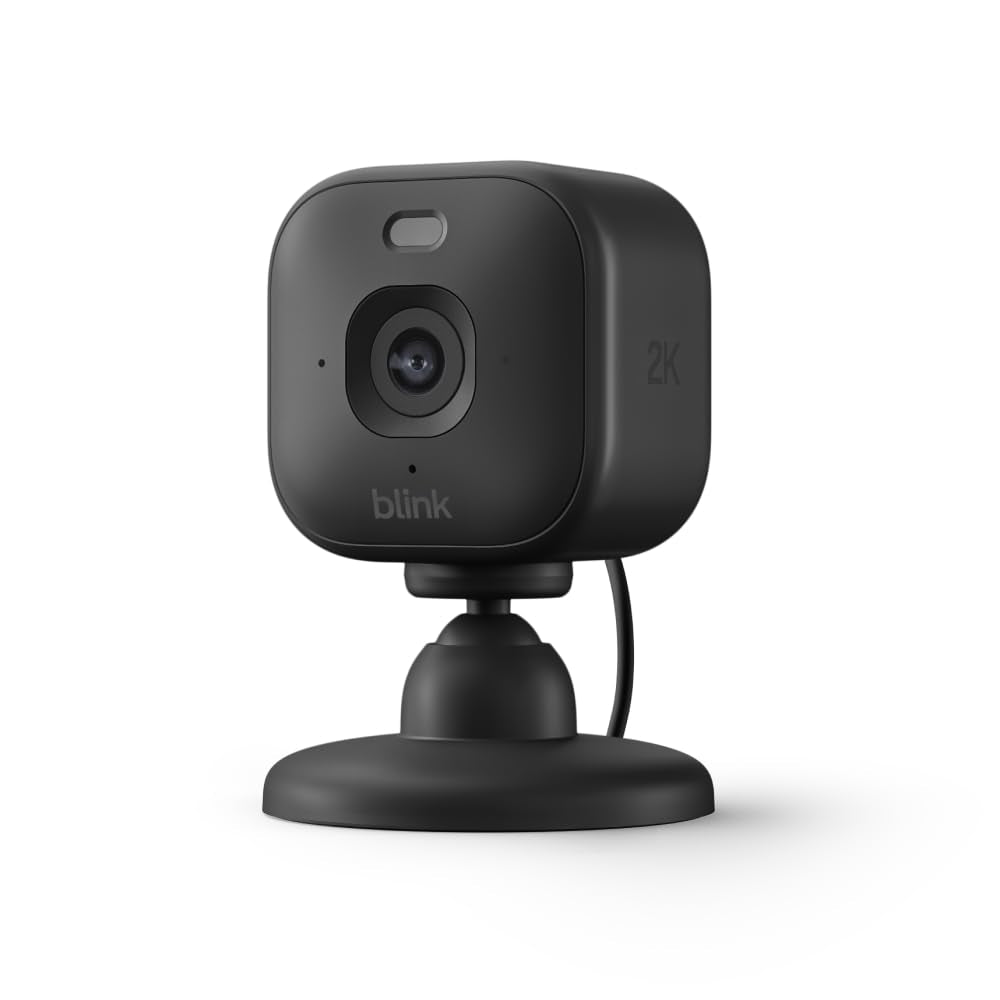 Mini 2K+ (Newest Model) – Plug-In Home &amp; Pet Security Camera with 2K Video Resolution, Colour Night Vision, Enhanced Audio, Motion Detection – 1 Camera (Black)