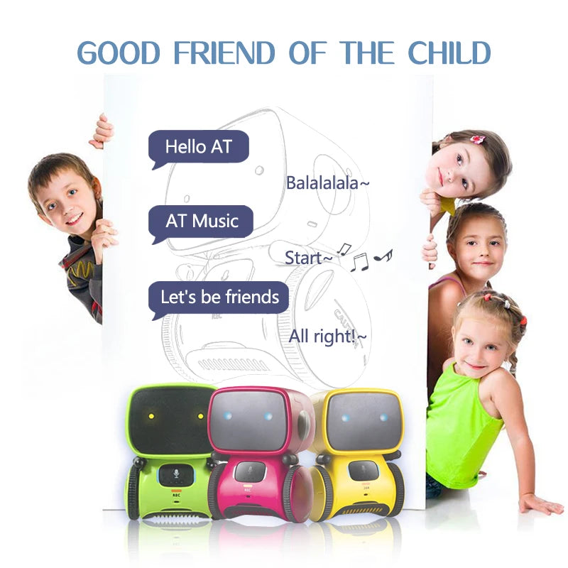 Toy Robot Intelligent Robots Russian &amp; English &amp; Spanish Version Voice &amp; Touch Control Toys Interactive Educational RC Robot