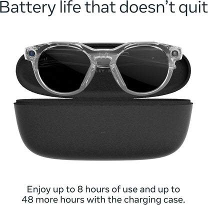 Oakley  HSTN, Clear | Smart AI Glasses for Men, Women — Performance for Sports, Athletes — Camera, Audio, Video — 8 Hour Battery — 3K HD Resolution — Clear to Grey Transitions® Lenses