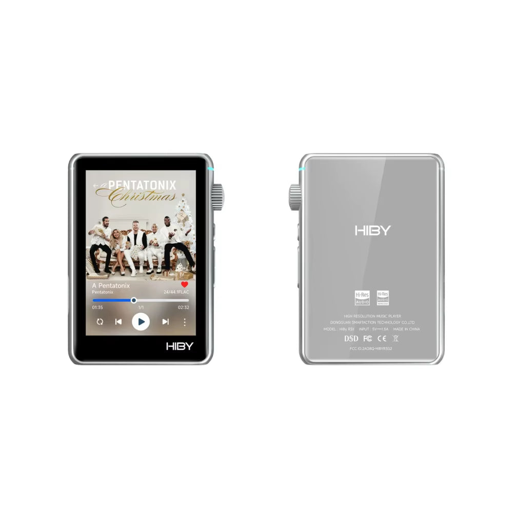 R3 II 2025 / R3 Gen 2 Music Player Bluetooth 5.1 Wifi MQA16X DSD256 Web Radio USB Audio Dongle DAC X1600E ES9219C 3.2‘’