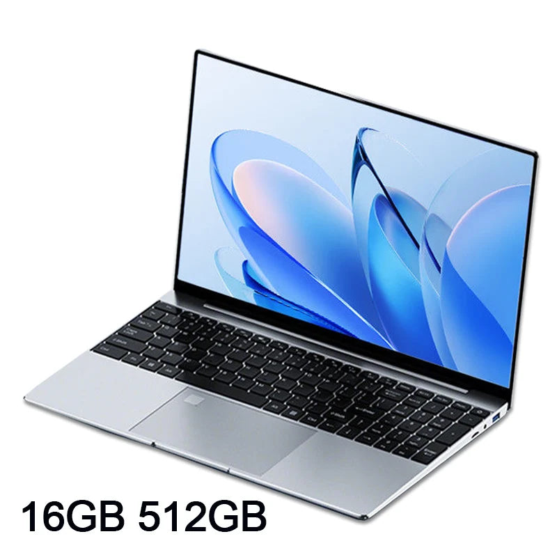 15.6"  Core I7 8550U Portable Laptops Windows 11 32GB 2TB Fingerprint Unlock Backlit Keyboard Gamer Study Office Notebook