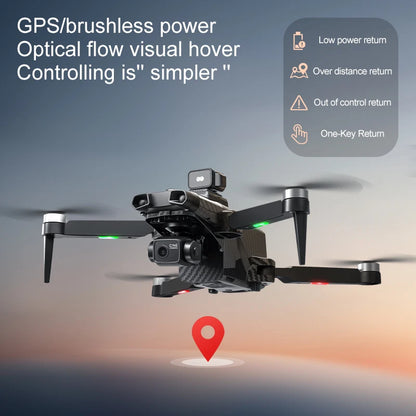 RG808 PRO GPS Drone 8K HD 3-Axis Gimbal 25Min Long Flight Time Large Screen Remote Control 5G Wifi FPV Brushless Fold Aircraft