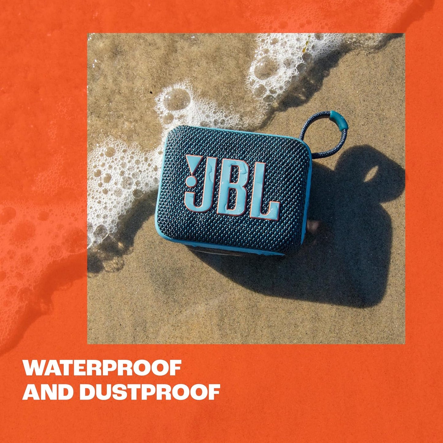 Go 4 - Ultra-Portable, Waterproof and Dustproof Bluetooth Speaker, 7-Hour Built-In Battery, Made in Part with Recycled Materials (Black)