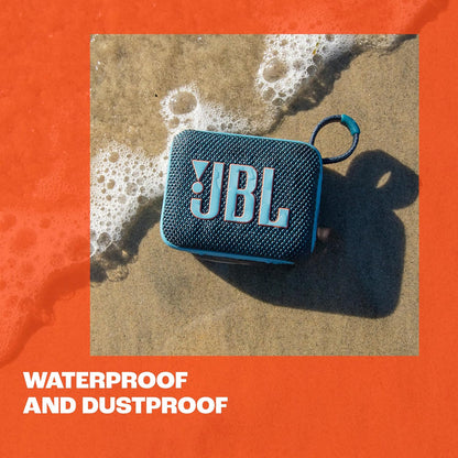 Go 4 - Ultra-Portable, Waterproof and Dustproof Bluetooth Speaker, 7-Hour Built-In Battery, Made in Part with Recycled Materials (Black)