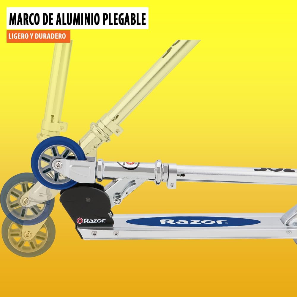 a Kick Scooter, Blue