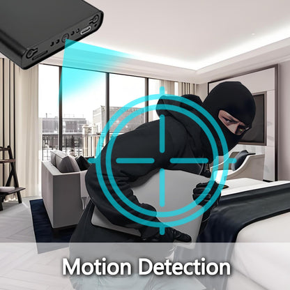 Mini 1080P HD Camera, Nanny/Pet/Child Camera Power Bank, with Motion Detection, Automatic Night Vision, Loop Record, and Gravity Sensing Functions. Suitable for Office and Home Security Monitoring Cam