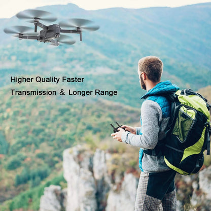 F24 Pro GPS Drones for Adults with Camera, 4K RC Drone with 30-Min Flight and 1600 Ft Range, Foldable, Black