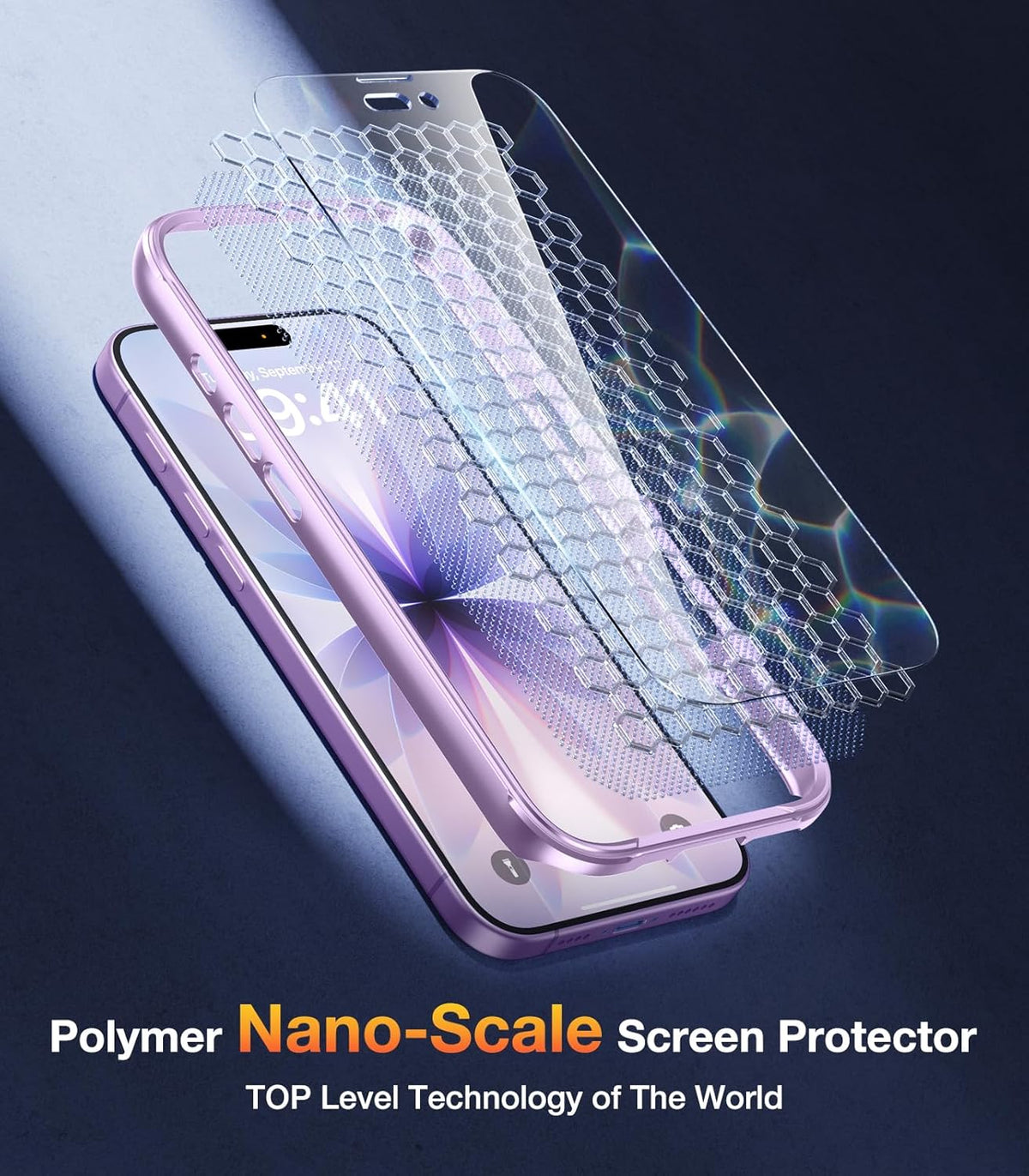 Magnetic for Iphone 17 Case 6.3", Compatible with Magsafe – Full-Body Bumper, Military-Grade Drop Proof with Built-In Touch-Sensitive Anti-Scratch Screen Protector, Purple