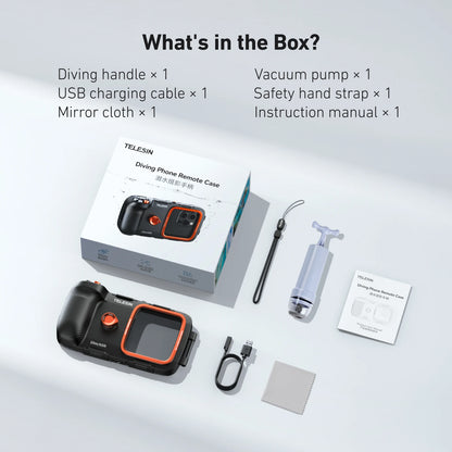 Diving Waterproof Phone Case Universal Phone Camera Shoot Hand Grip Holder Shooting Aid Remote Control Handle
