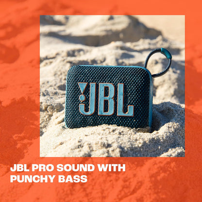 Go 4 - Ultra-Portable, Waterproof and Dustproof Bluetooth Speaker, 7-Hour Built-In Battery, Made in Part with Recycled Materials (Black)