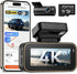 A810 Lite 4K Dash Cam Front and Rear, 5Ghz Wifi 6 Dashcam, Car Camera with GPS Tracking, HDR Night Vision, 24H Parking Mode, Voice Control, Emergency Lock, Loop Recording, Support 512GB Max