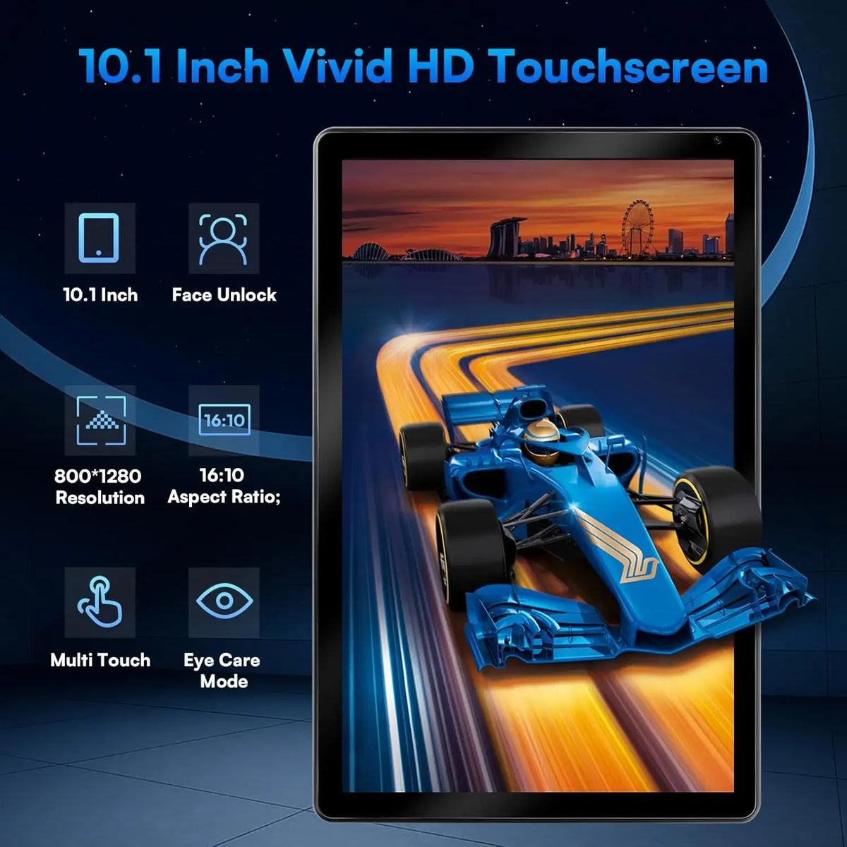 10 Inch Tablet Android 15 8-Core Tablets 24GB+128GB 1TB Expansion Wifi 6 5MP+8MP Stylus Keyboard Mouse Headphone PC PAD Set