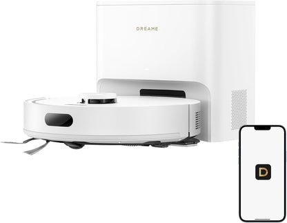 D20 Air plus Robot Vacuum and Mop Combo with 20,000Pa Suction, 120 Days Hands-Free, Anti-Tangling Tech, Auto-Emptying Dock, Deep Carpet Cleaning and Smart Navigation, White