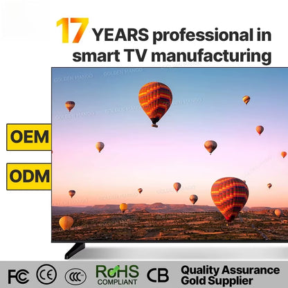 OEM 43/55/65/70 Inch Android Smart TV - 4K UHD FHD Google TV for Hotel Commercial Use, Wifi &amp; HDMI