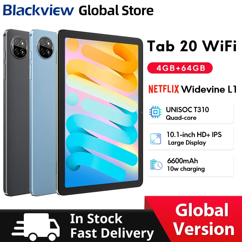 Tab 20 WIFI Tablets 10.1&