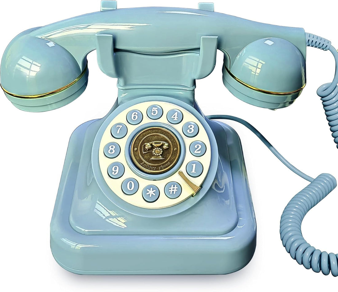 Audio Guest Book Wedding Phone, Audio Phone Guestbook (Blue-Green)
