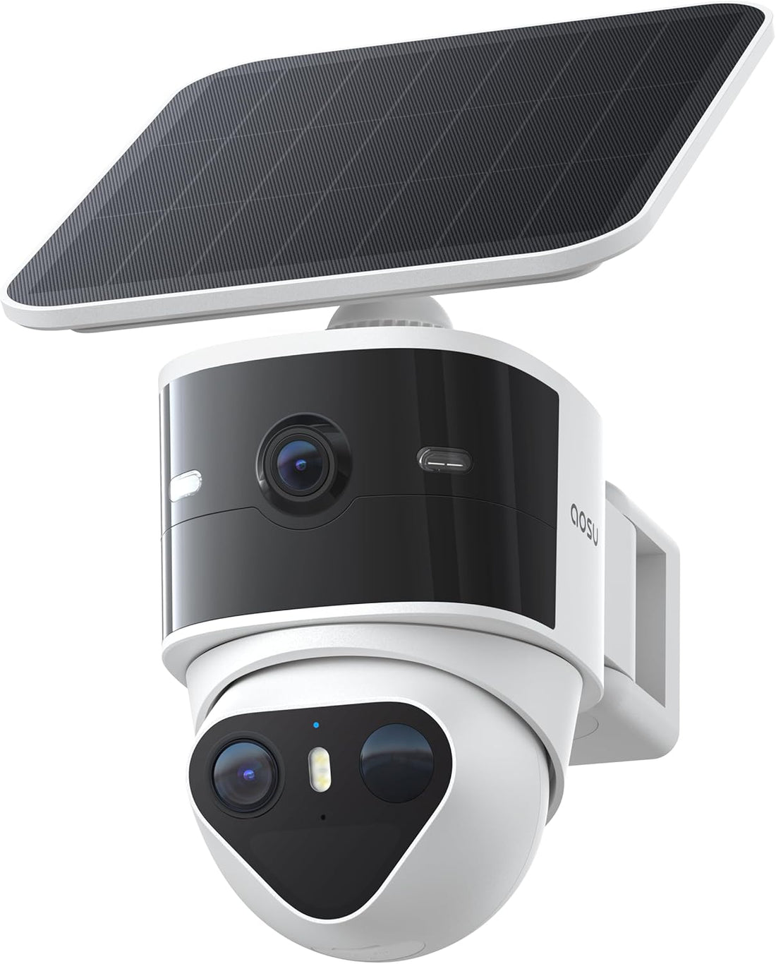 T2 Pro Security Camera Wireless Outdoor, Dual 3K Solar Camera Outdoor Wifi, 170° Wide &amp; 360° PTZ for No Blind Spots, Human &amp; Vehicle Tracking, No Subscription Required